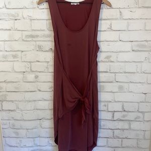 Socialite burgandy wrap dress